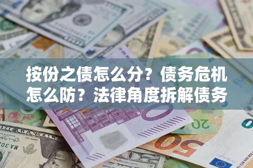 北京按份之债怎么分？债务危机怎么防？法律角度拆解债务分配与风险自保指南