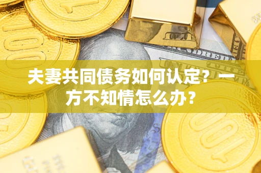 北京夫妻共同债务如何认定？一方不知情怎么办？