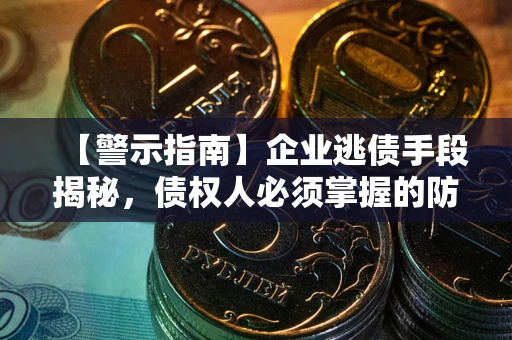 北京【警示指南】企业逃债手段揭秘，债权人必须掌握的防坑宝典