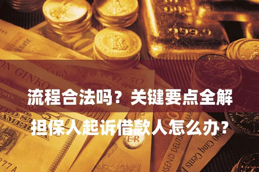 北京

担保人起诉借款人怎么办？流程合法吗？关键要点全解析