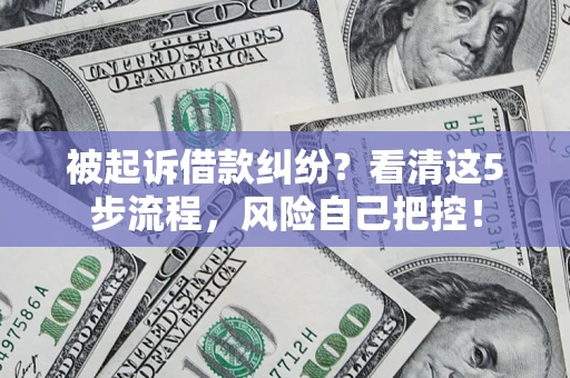北京被起诉借款纠纷？看清这5步流程，风险自己把控！