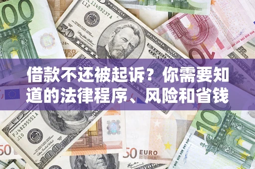 北京借款不还被起诉？你需要知道的法律程序、风险和省钱技巧