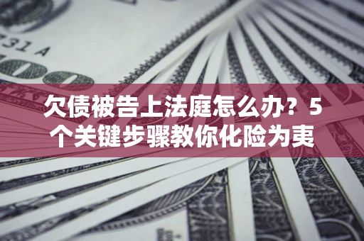 北京欠债被告上法庭怎么办？5个关键步骤教你化险为夷